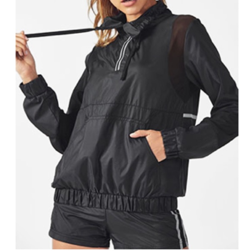 Black Fabletics windbreaker jacket